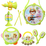 Drum Bell Sand Hammer Trumpet Toys for Kids