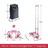 Mini Foldable Portable Grocery Shopping Trailer