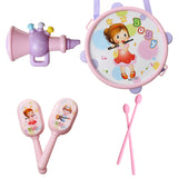 Drum Bell Sand Hammer Trumpet Toys for Kids