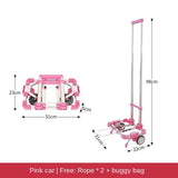 Mini Foldable Portable Grocery Shopping Trailer