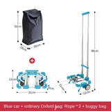 Mini Foldable Portable Grocery Shopping Trailer