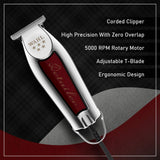 5-Star Wahl Professional Detailer with Adjustable T-Blade for Precise Trimming and Sharp Lines