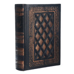 Classic Black Golden Plaid Notebook Diary for School/Office