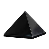 Natural Obsidian Pyramid Decoration Energy